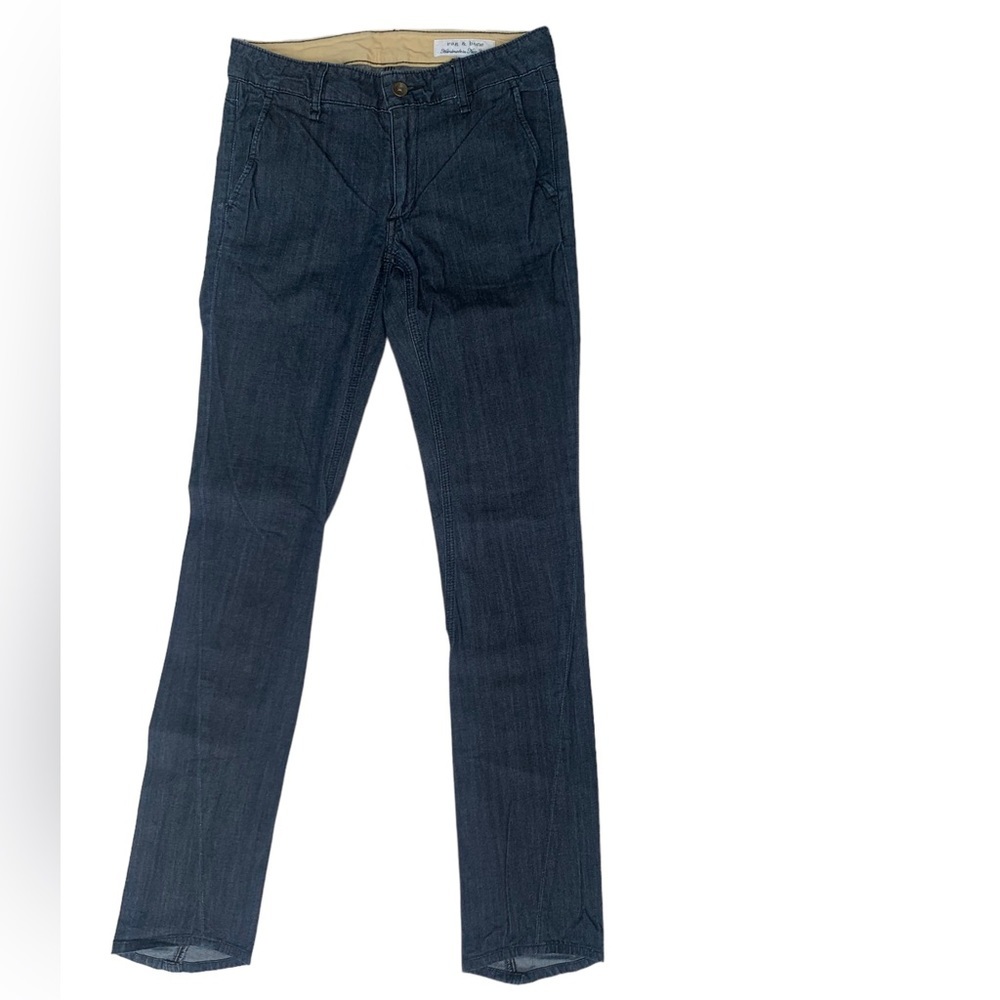 Rag & Bone Chino Trouser High Rise Denim Handcrafted Sz25 NWOT
